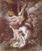 Henry Fuseli, Horseman attacked by a giant snake